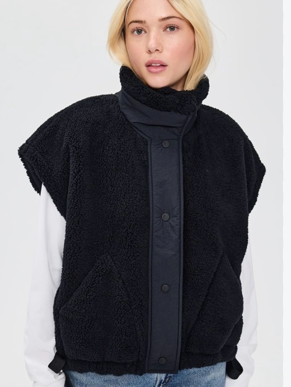 FP Movement Free People Scout it out vest coat XS oversized M